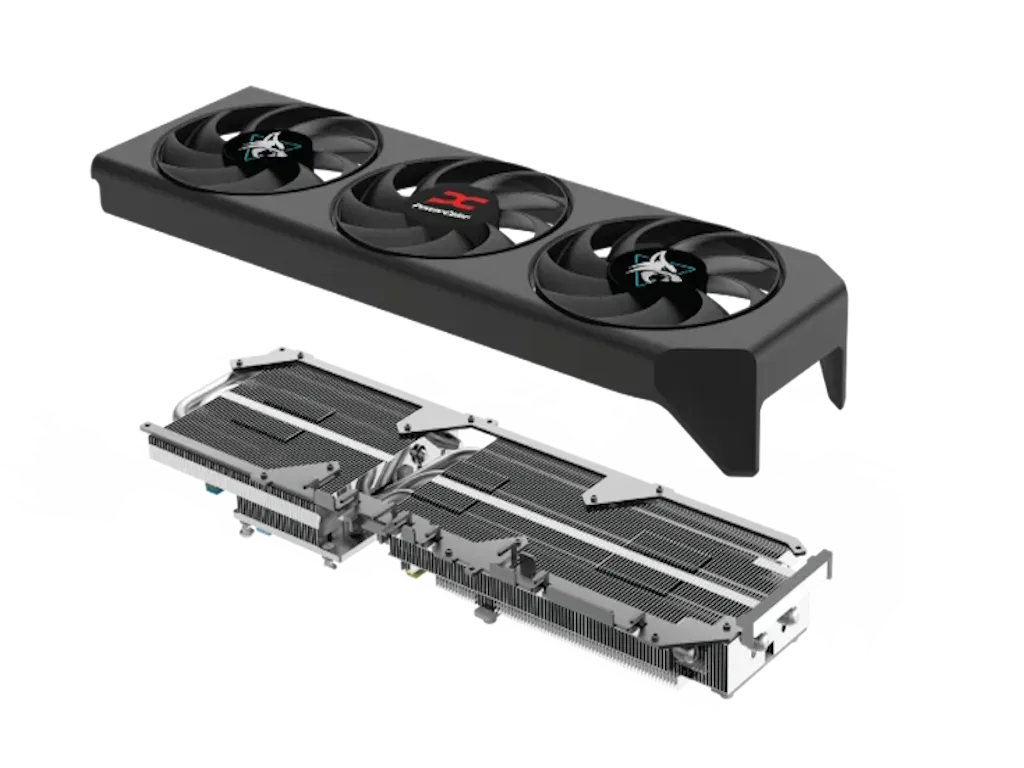 Power Color Graficka karta POWERCOLOR RX 9060 XT 16G-L Hellhound AMD/16GB/GDDR6/128bit/crna Slika 1